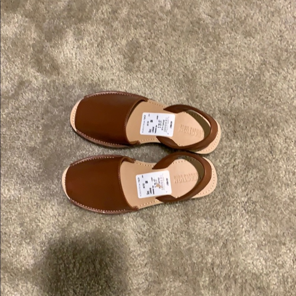 Brown wedge shoes